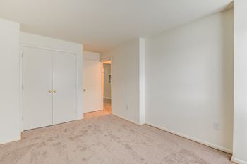 Carpeted bedroom area